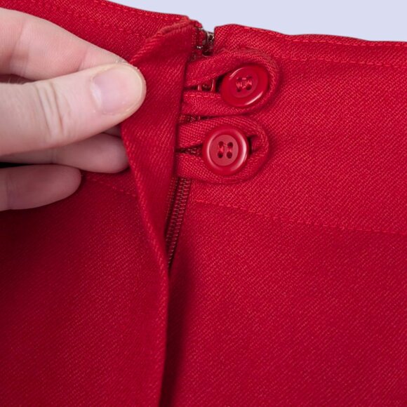 Mondi Red Pencil Skirt - Picture 4 of 10